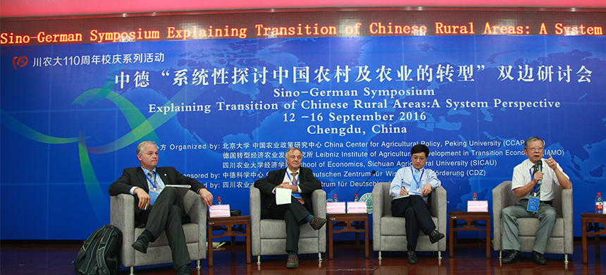 中德“系统性探讨中国农村及农业的转型”双边研讨会